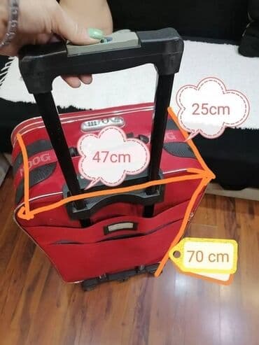kupaći kostimi h m: Small cabin suitcase, color - Red — 1