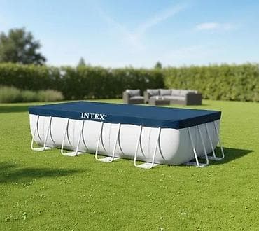 bestway filter za bazen: Intex Prekrivač za bazene sa metalnom konstrukcijom okrugli 305 cm - — 2