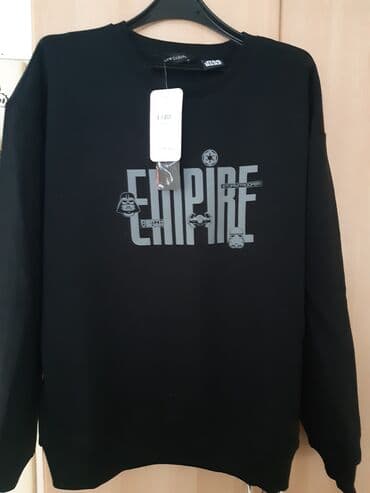 muski kačketi za zimu: Sweatshirt, M (EU 50), Lc Waikiki, color - Black — 1