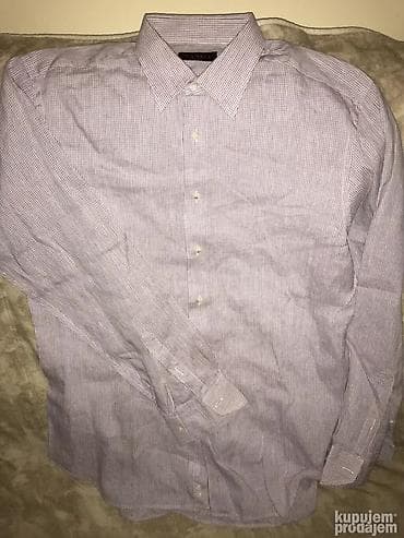 Original CANALI Milano kosulja 42 KAO NOVA 70% Lino 30% Cotone Ramena