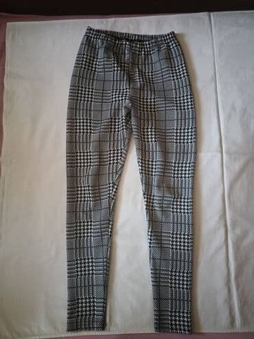 zara rebraste helanke: S (EU 36), Plaid — 1