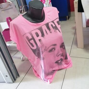 srebrni lancic sa krsticem: S (EU 36), color - Pink — 3