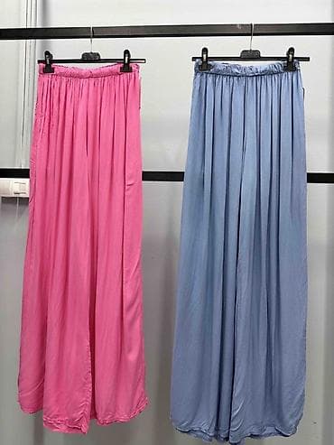 protest ski pantalone: Ženske široke letnje pantalone – model sa visokim strukom 1450 din S M — 3