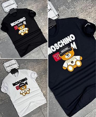 Men's T-shirt Moschino, bоја - Crna