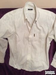 armani jakne muske cene: Košulja Na duge rukave, XL, Giorgio Armani, bоја - Bela, Pamuk — 2