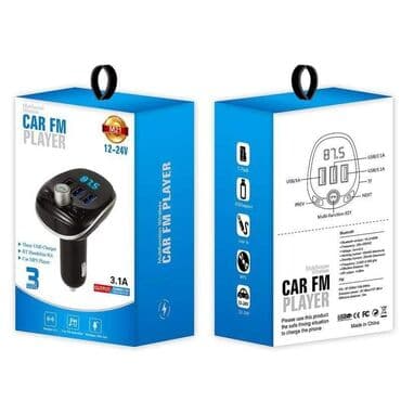 kais za bagat sivacu masinu: Cena 1390 dinara Bluetooth prijemnik-3 porta USB auto FM predajnik RGB — 1