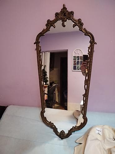 stari cupovi: Dekorativno zidno ogledalo sa ukrasnim ramom - Stil: barok/rokoko — 7