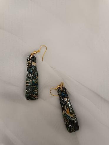 burme od srebra: Ručno rađene mindjuse od gline sa unikatnim apstraktnim dezenom i — 5