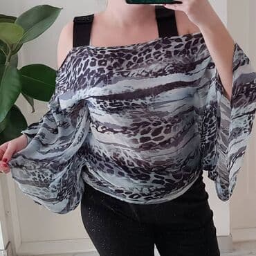 c a tunike: PS Fashion, M (EU 38), Floral, color - Grey — 1