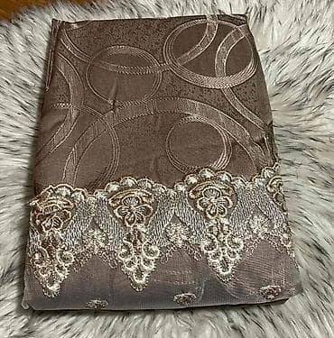 set za dubinsko pranje: Komplet dekorativnih zavesa – klasičan model sa čipkom - Dvoslojni — 2