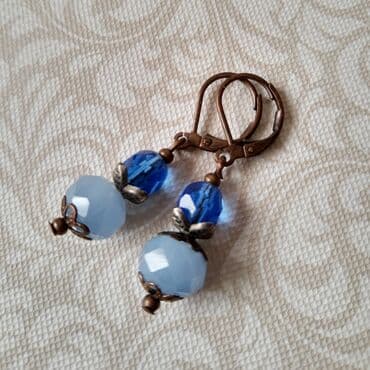 nakit swarovski: Dva para bilo kojih minđuša Češko staklo, poludragi kamen Potpuno — 11