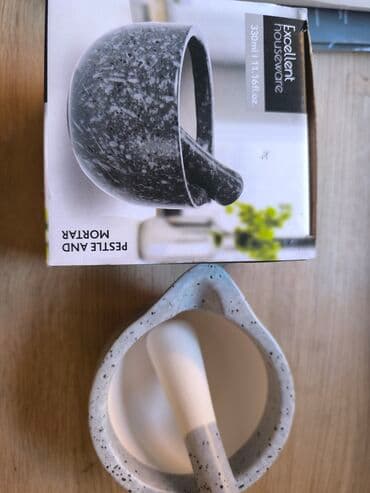 Kitchenware Accessories: Set avan-mužara sa tučkom – 2 kom - Materijal: masivan — 5