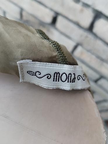 mona pantalone: Mona plisirana suknja – veličina L, kao nova struk poluobim 40,duzina — 5