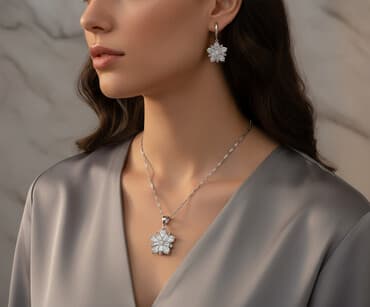 Set: Minđuše, Ogrlica, Privezak, Materijal: Cirkon, Kristal na lalafo.rs Set: Minđuše, Ogrlica, Privezak, Materijal: Cirkon, Kristal