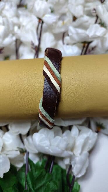 fitnes narukvica: Podesiva narukvica, Handmade, Materijal: Koža — 1