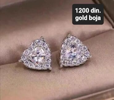 sorc m: Screwback earrings, Material: Cubic zirconia — 1