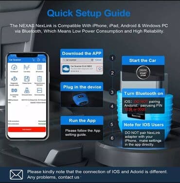 sigurnosni pojasevi za auto cena: Alat za čitanje i brisanje grešaka. NEXAS NexLink Bluetooth IOS & — 11