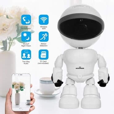 Video kamere: Cena 4290 din Ip WiFi kamera za video nadzor u obliku robota Moze se — 1