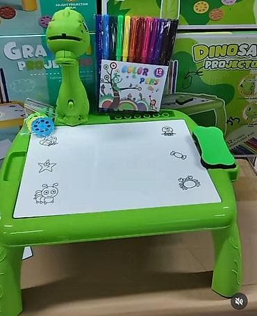deciji set posudja: Dečiji projekcioni sto za crtanje – dinosaurus - Kreativni sto za — 1