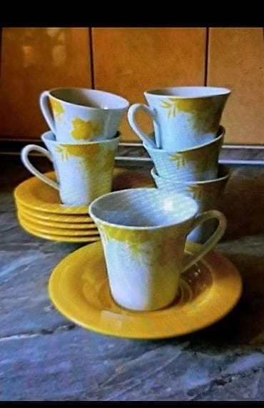 Servis šoljica za kafu/čaj – komplet za 6 osoba - Materijal