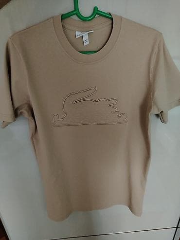 diskver majice cena: Short sleeves T-shirt, L, Lacoste, color - Beige, Cotton — 1