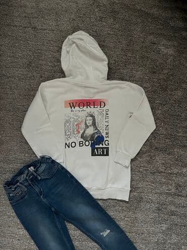 h m zenski kompleti: H&M, Komplet: Duks, Pantalone, 134-140 — 2