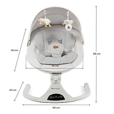 elektricne njihalice za bebe: KINDERKRAFT TULSY električna njihalica/ležaljka – Beige Šifra — 2