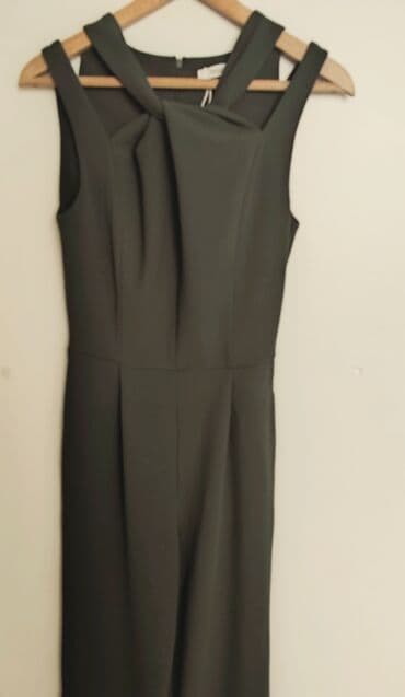 zelene zenske pantalone: Reserved, S (EU 36), Jednobojni, bоја - Maslinasto zelena — 1