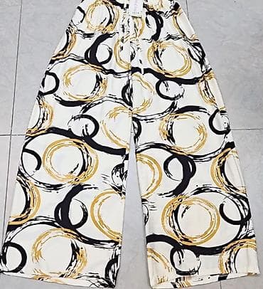 iqos lil solid boje: Pantalone siroks sa apstraktnim kružnim printom. - Bele pantalone sa — 4