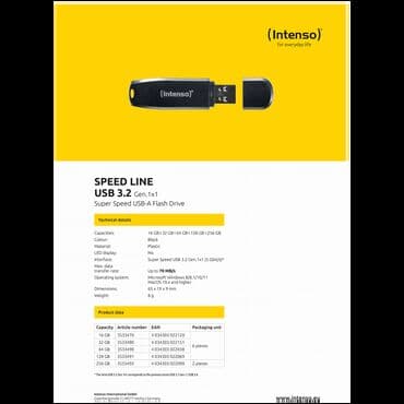 kamera za kompjuter: USB Flash drive 16GB Speed Line, crna boja, materijal plastika, Super — 3