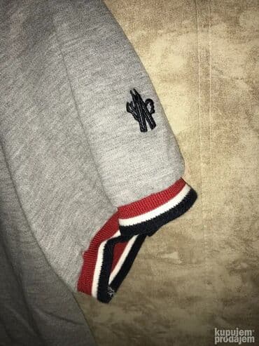 air force sive: Short sleeves T-shirt, L, Moncler, color - Grey, Cotton — 3