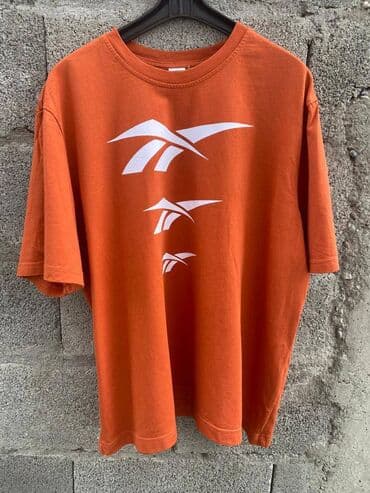 Women's T-shirts and tops: Reebok, XL, Cotton, color - Orange — 1