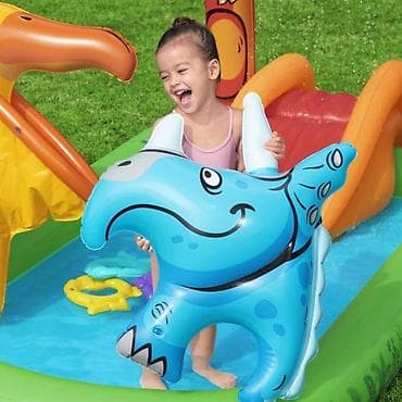 divna voda: 05. 🦖🌴 BESTWAY Dečiji bazen igraonica DINO 🦕💦 Pretvorite dvorište u — 1