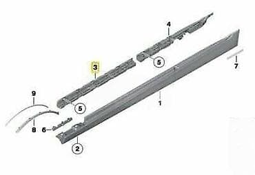 spajalice za plastiku: NOSAČ SAJTNE F10 F11 PL ZA BMW SERIJA 5 | BMW 5 f10 f11 nosač sajtne — 4