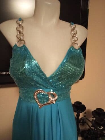 Headgear: One size, color - Light blue, Evening, With the straps — 2