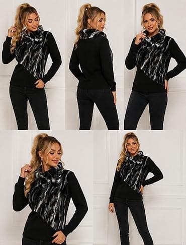 strikanje bluza: Bluza vrhunska sa ubačenim krznom činčile
Odgovara vel S M L
Povoljno — 2