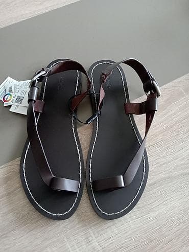 nike jordan crne: Kožne sandale Pull&Bear - Brend: Pull&Bear - Model: ženske — 1