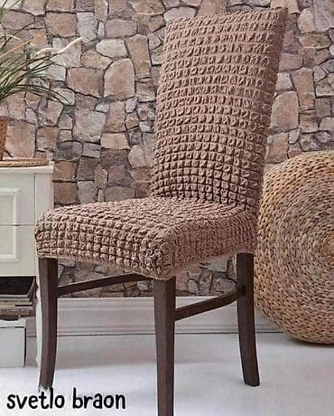 tkani prekrivaci za garniture: Elastične navlake za stolice – pufnasta tekstura - Materijal: meka — 5