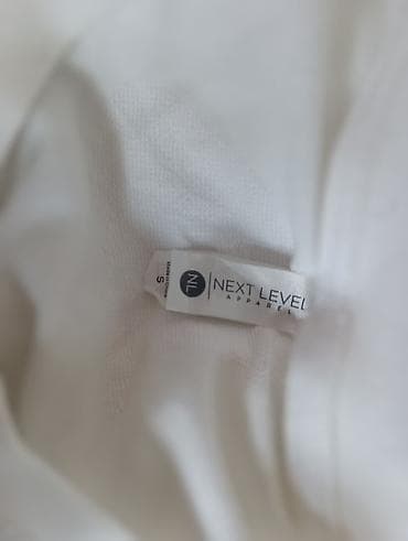 Coats and trench coats: Beli tanji duks ili majica dugih rukava bez kapuljače – Next Level — 4