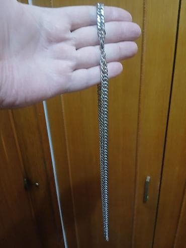 srebrni lancic muski: Muški lanac od nerđajućeg čelika – kubanska (Cuban) karika - — 4