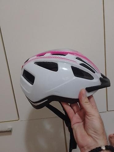 kupujem bicikle: Biciklistička kaciga S/M 54-59 – bela sa pink detaljima - Tip — 1