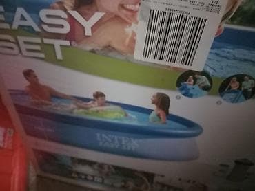 bure za pitku vodu: Intex Easy Set nadzemni bazen – prečnik oko 3,66 m, visina 76 cm . Uz — 1