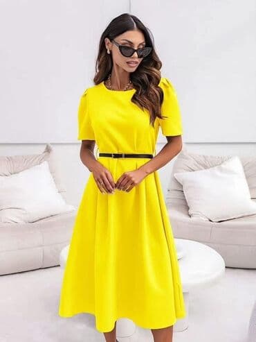 lidl duks haljina: One size, color - Yellow, Short sleeves — 1