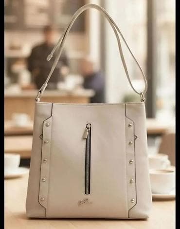 Elegantna ženska torba za rame – bež/puter nijansa - Materijal