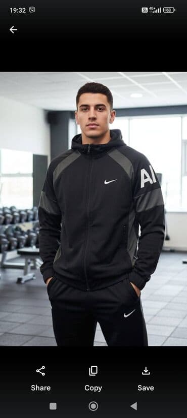 majica velicina m: Muški sportski komplet – dukserica sa kapuljačom i donji deo — 1