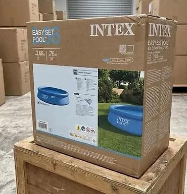 modle za keks: INTEX Easy Set nafukavajući bazen – prečnik 3,66 m, visina 76 cm - — 2