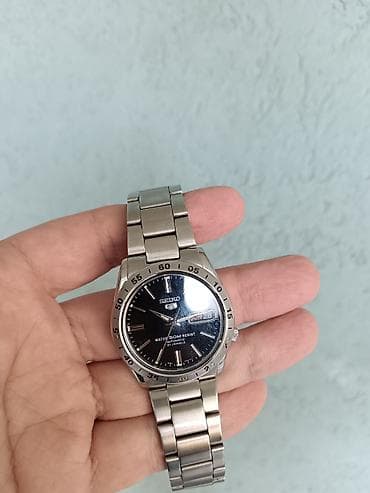 lacoste narukvice: Seiko 5 snke01K1 automatski sat – čelik, crni brojčanik, 50 m — 4