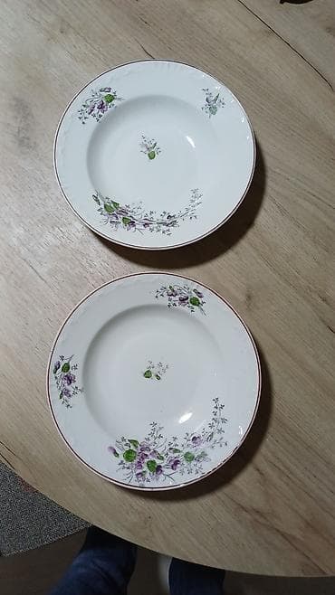 posuđe za indukciju: Porcelanske duboke tanjire – set od 2 komada - Materijal: fino — 2