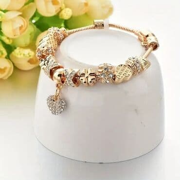 zlatne minđuše cena: Charm bracelet, Material: Stainless steel — 2