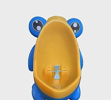 ikea kreveti na sprat za decu: Dečiji zidni pisoar – žabica, set 2 komada (zeleni + plavo/žuti) - — 7